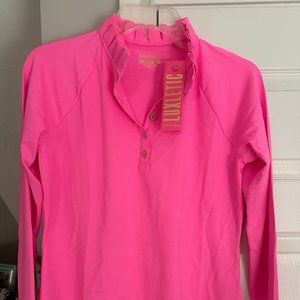 NWT Lilly Pulitzer Luxletic Hutton Polo long sleeve size Medium